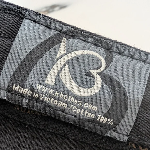 KBETHOS Black Hat with Turquoise Cross Embellishment - Picture 5 of 5